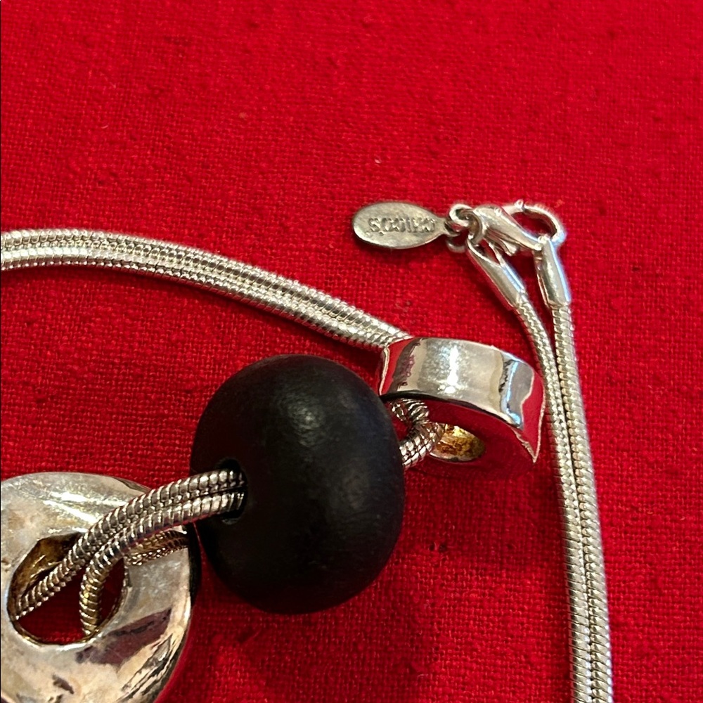 Chico's Silver and Black Pendant Necklace - Picture 3 of 7